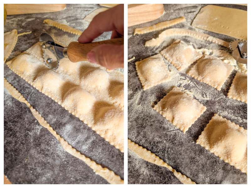 how to make Italian pumpkin ravioli step 9