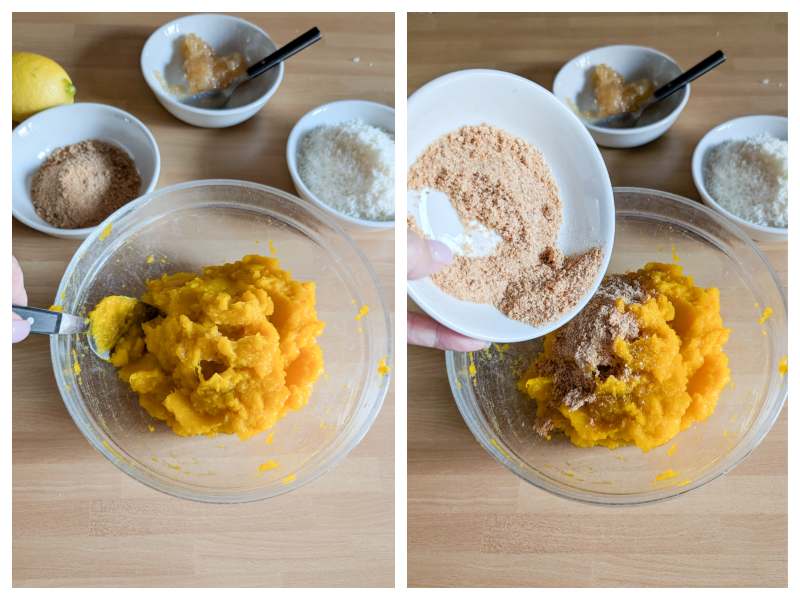 how to make the pumpkin ravioli filling step 1