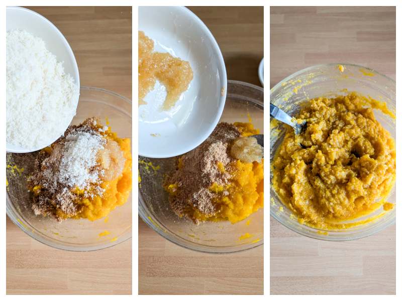 how to make the pumpkin ravioli filling step 2