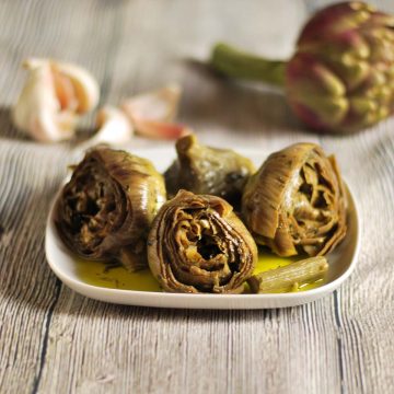 roman style artichokes