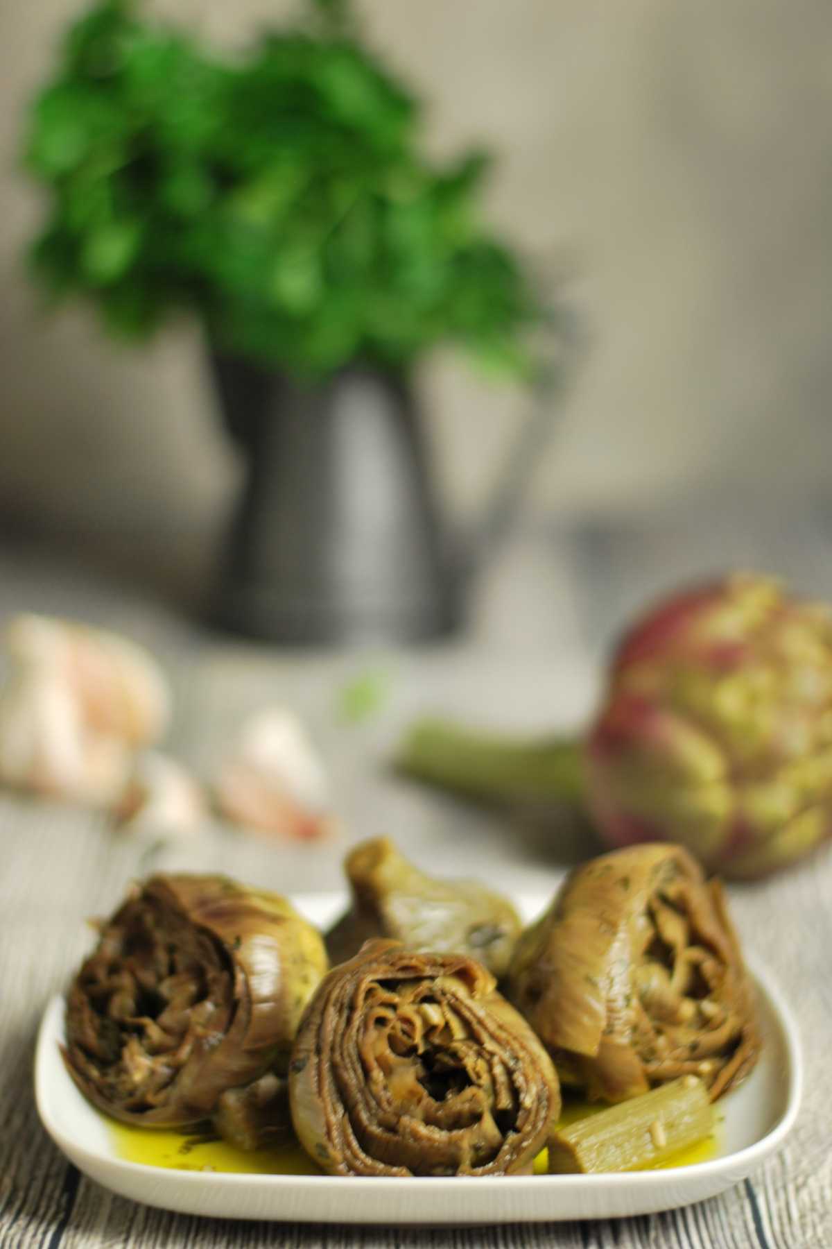 roman style artichokes