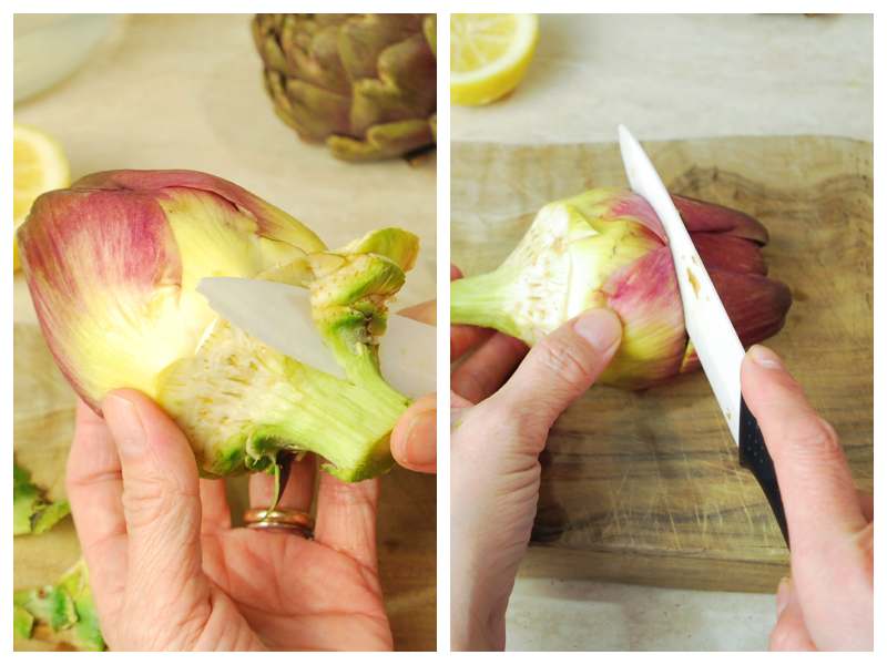 roman style artichokes recipe step 4