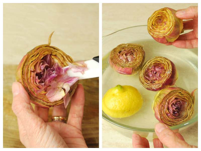 roman style artichokes recipe step 5