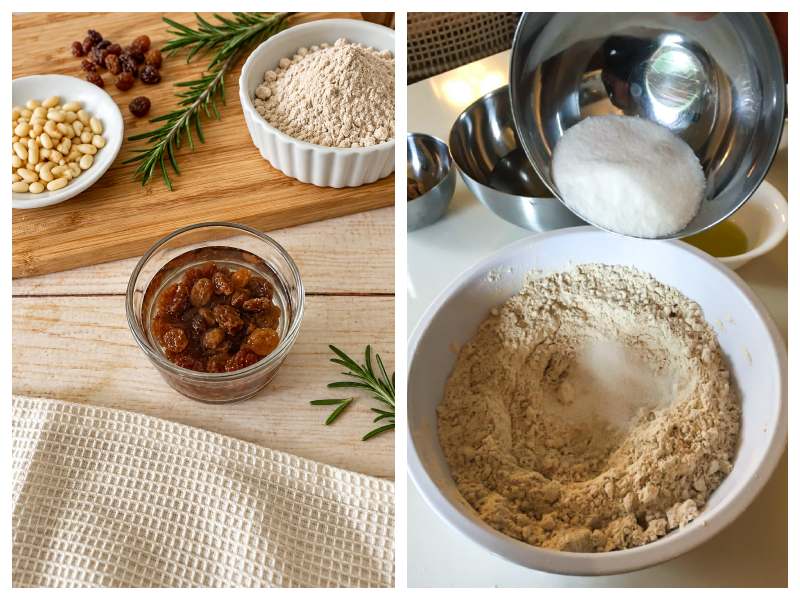 castagnaccio recipe step 1