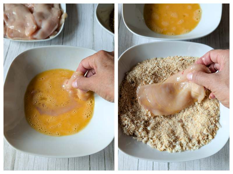 Italian chicken cutlets recipe step 2