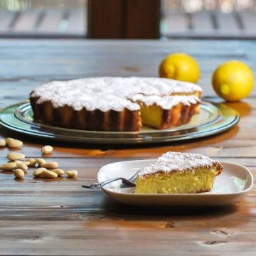 lemon torta caprese
