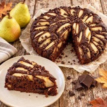 Italian chocolate pear cake recipe