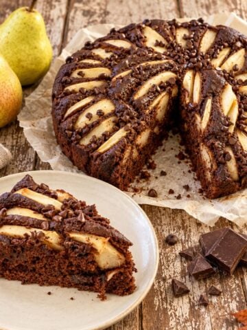 Italian chocolate pear cake recipe