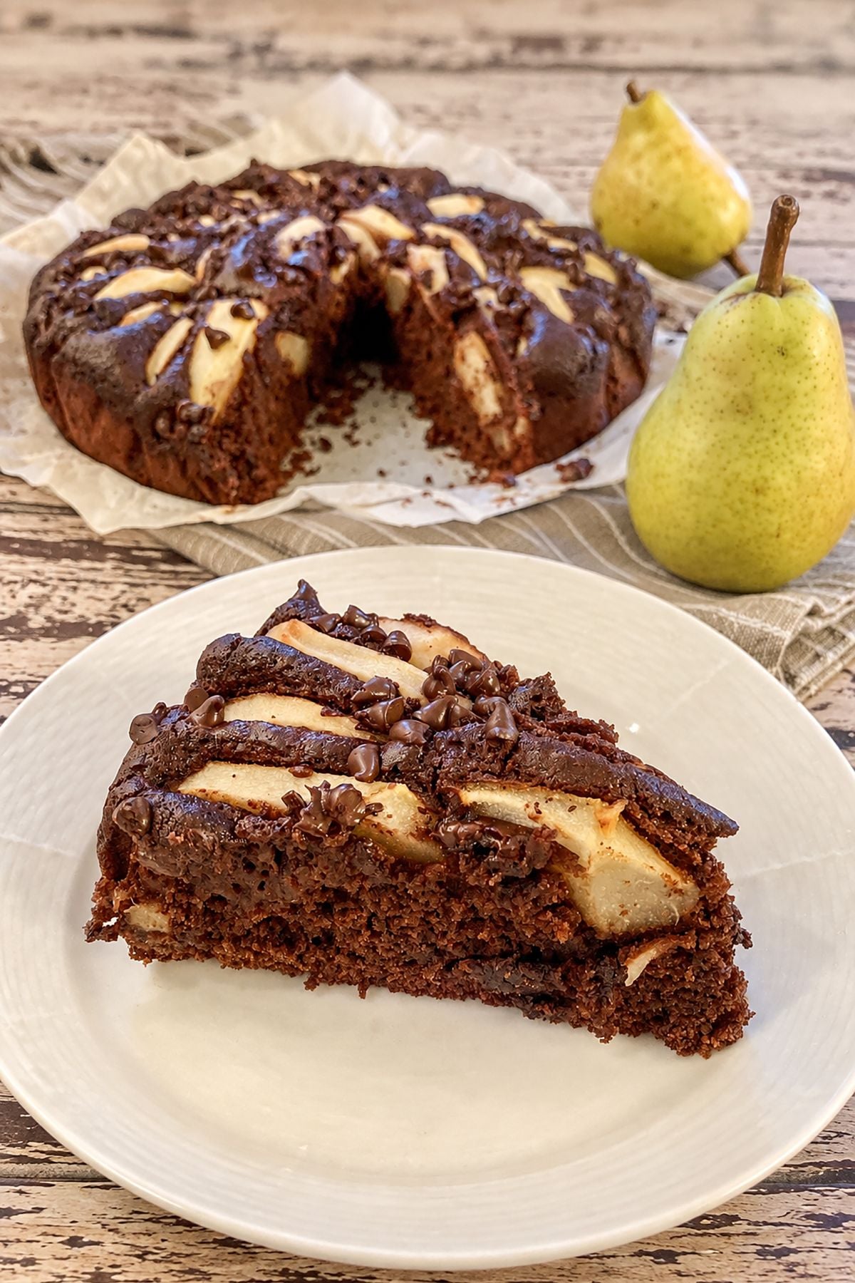 chocolate pear cake recipe
