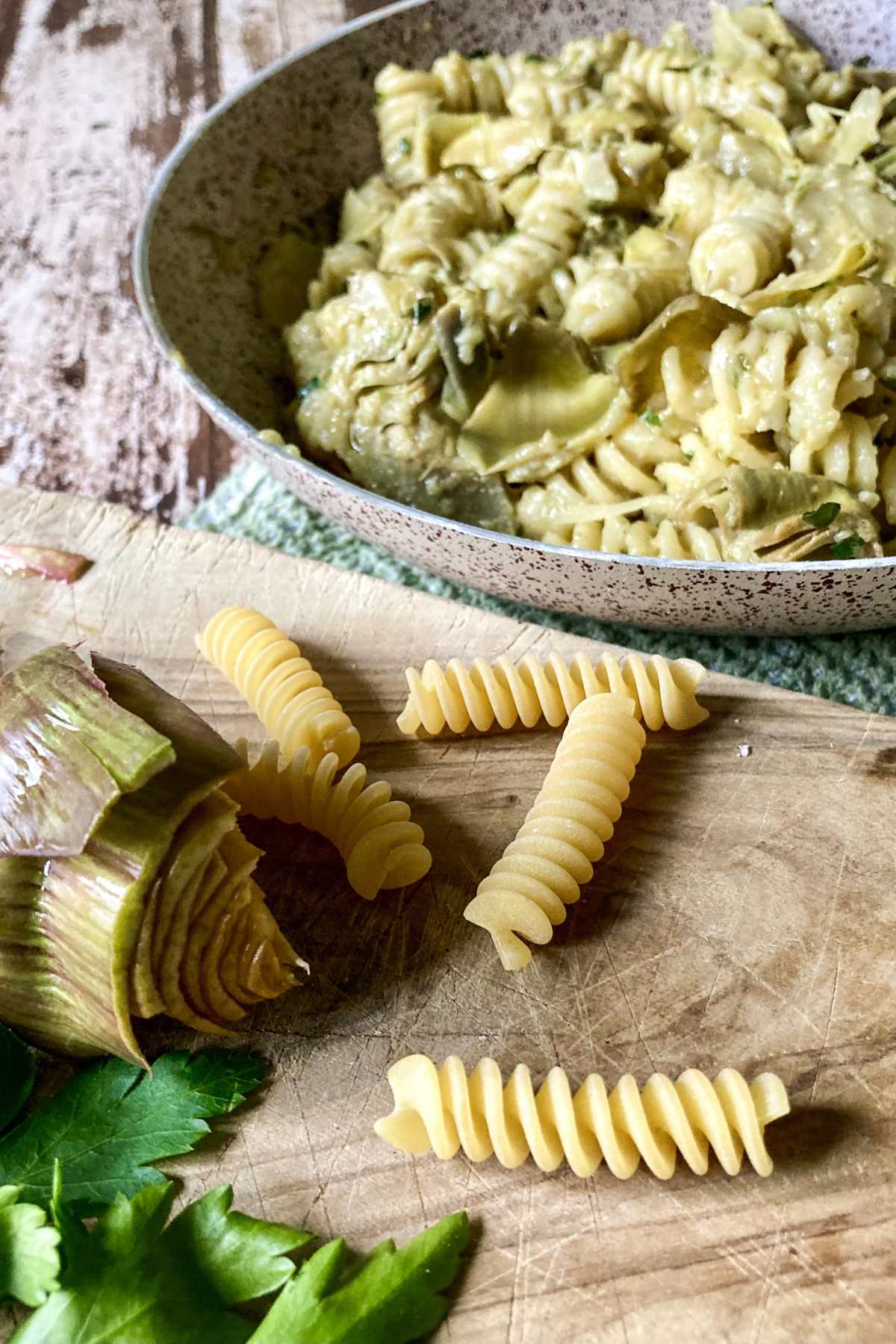 creamy artichoke pasta