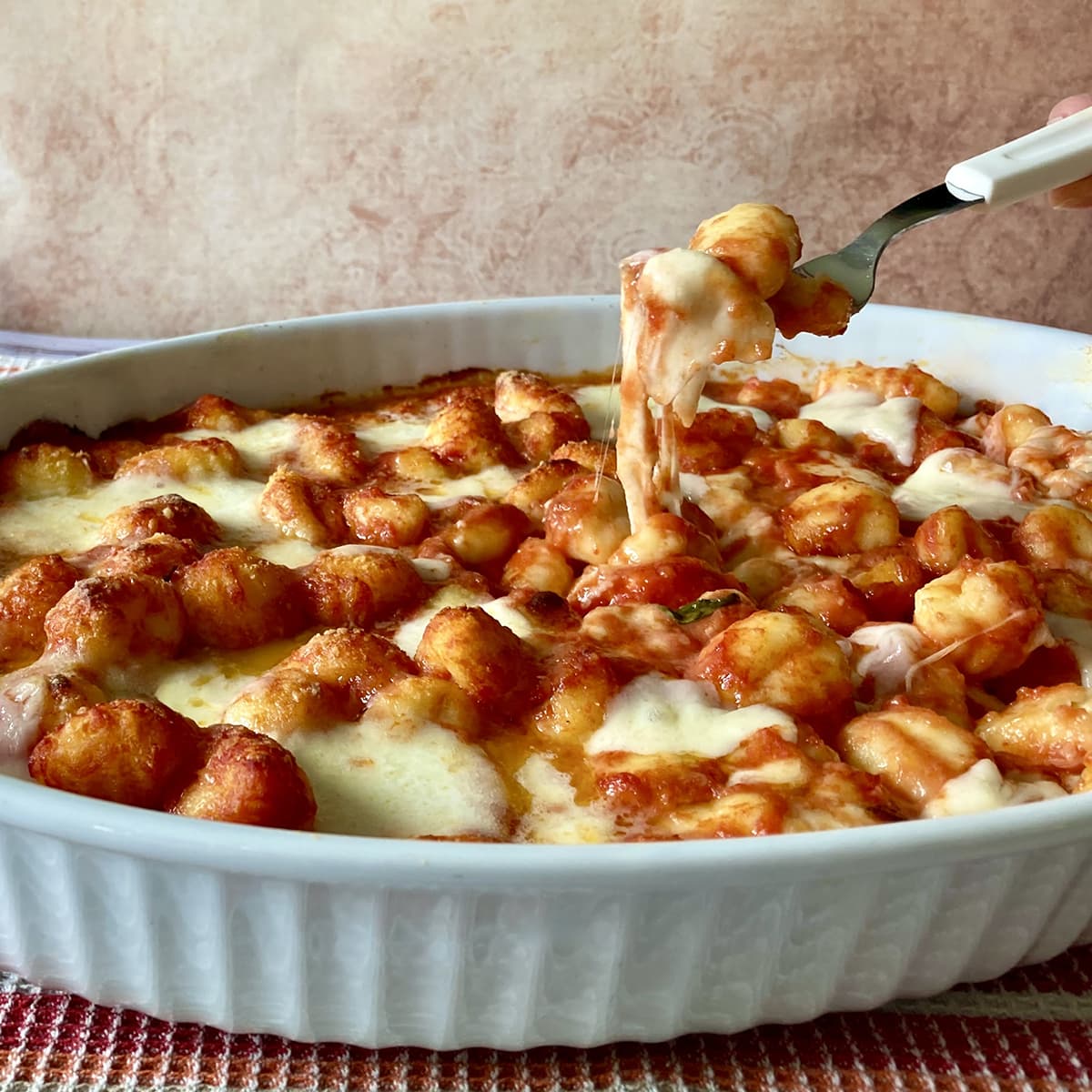 Gnocchi alla Sorrentina | Baked Gnocchi in Tomato Sauce and Mozzarella