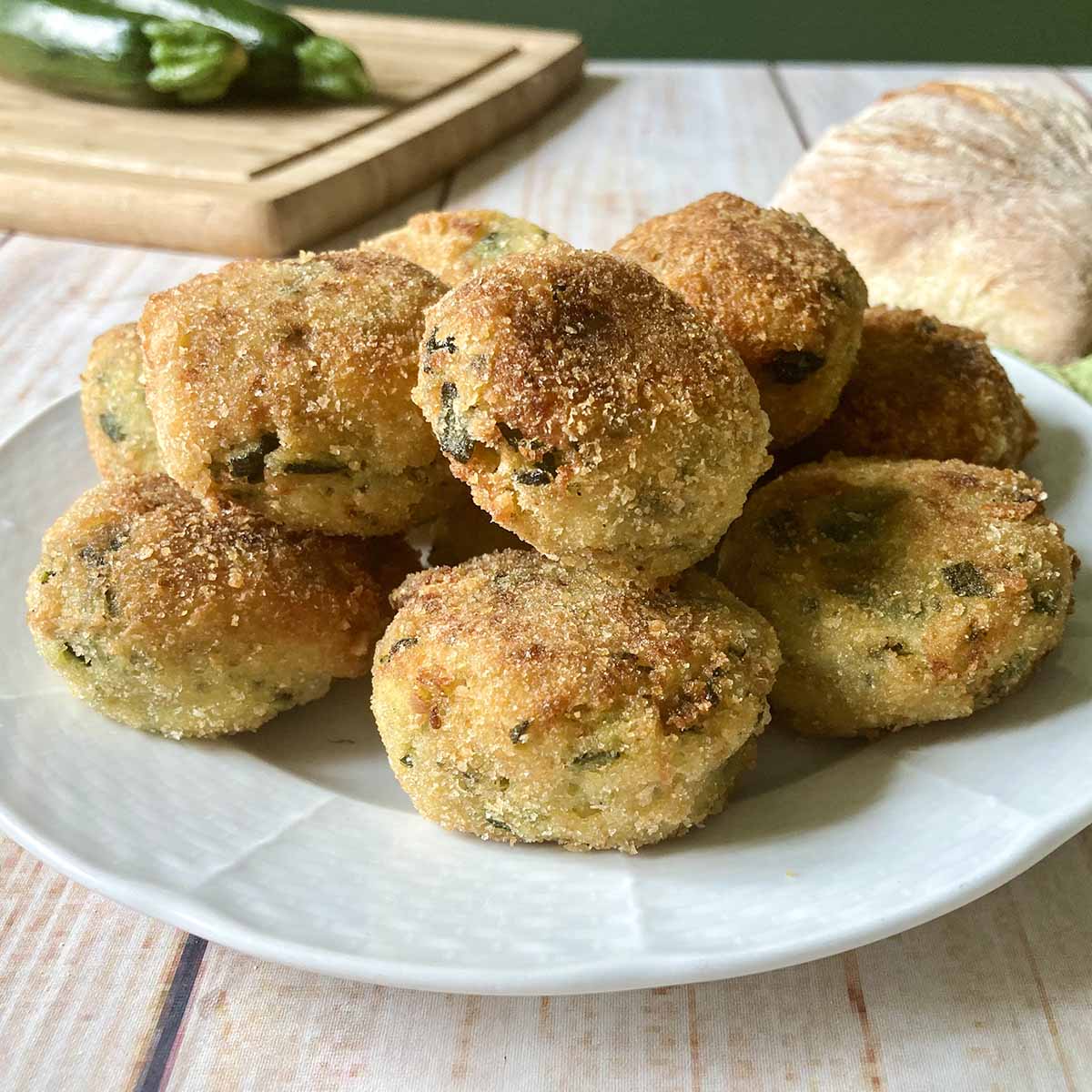 Quick Italian Zucchini Meatballs
