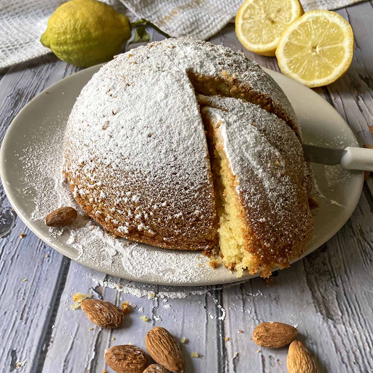 Dolce di Amalfi (Lemon Almond Cake Recipe)