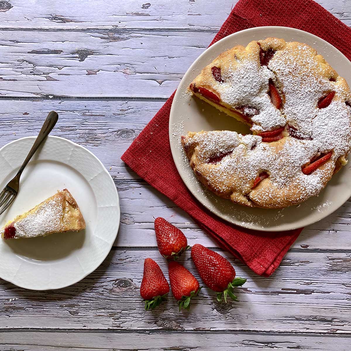 easy fresh strawberry cake recipe
