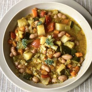 Italian minestrone soup