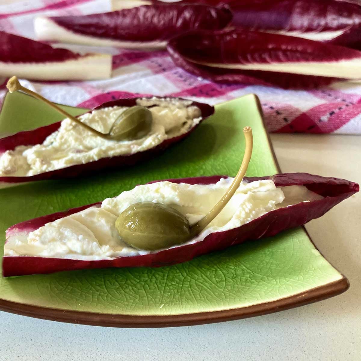 Stuffed Radicchio Leaves with Mascarpone