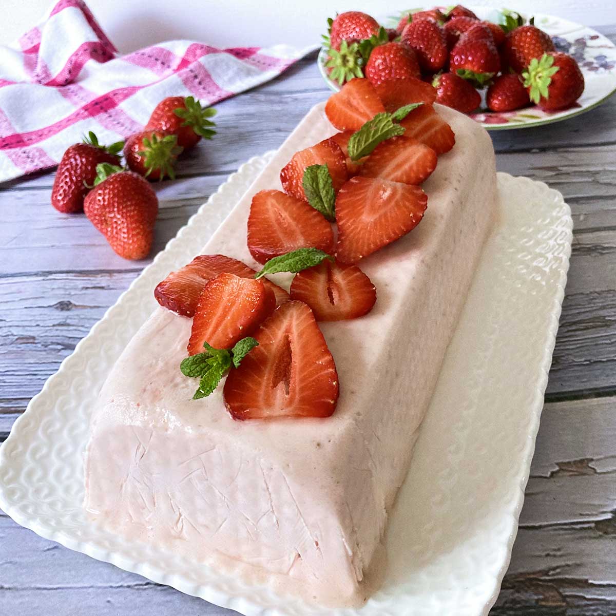 Strawberry Semifreddo all Italiana