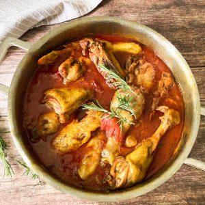 traditional Italian chicken cacciatore