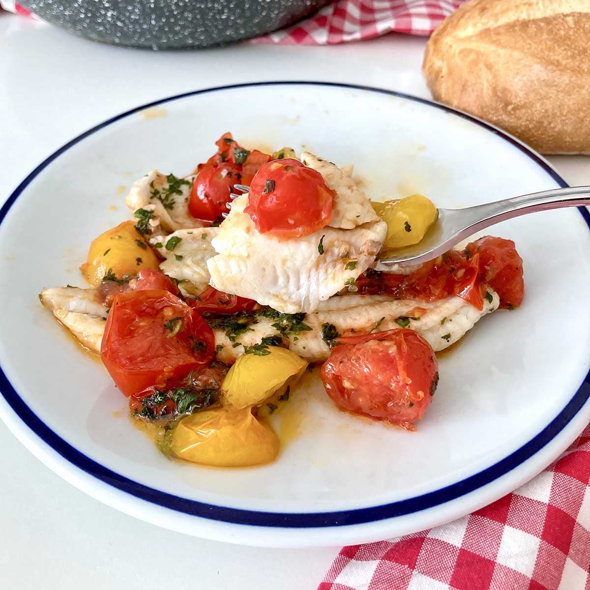 Sole Fillets with Cherry Tomatoes