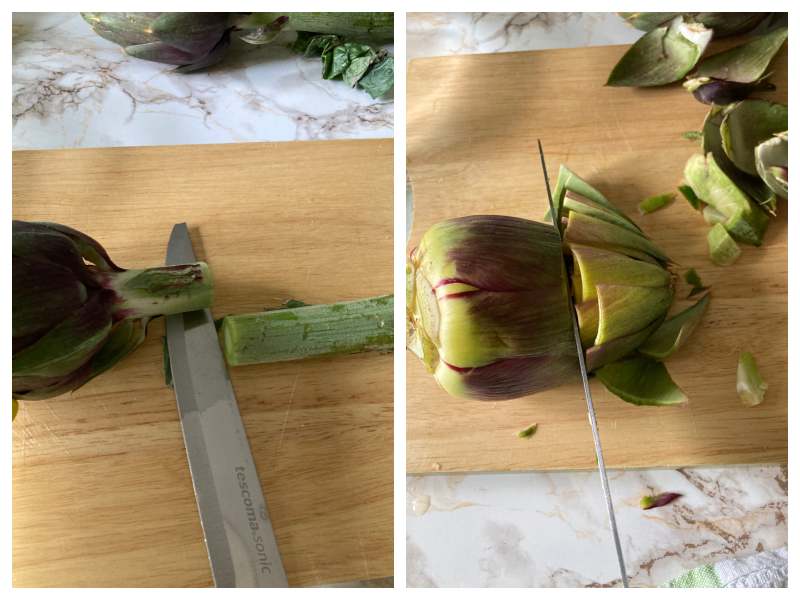 artichoke salad step 2