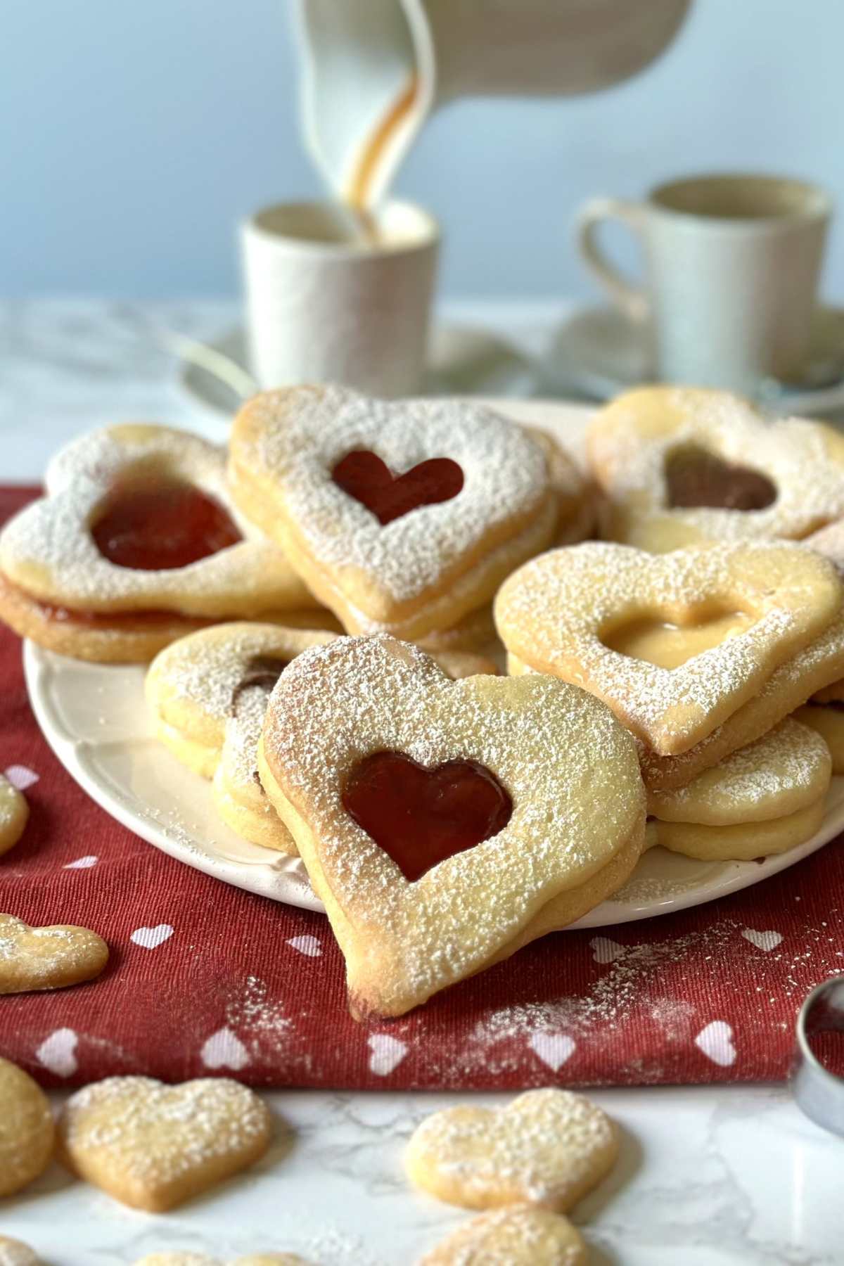 Italian Heart Cookies with Jam