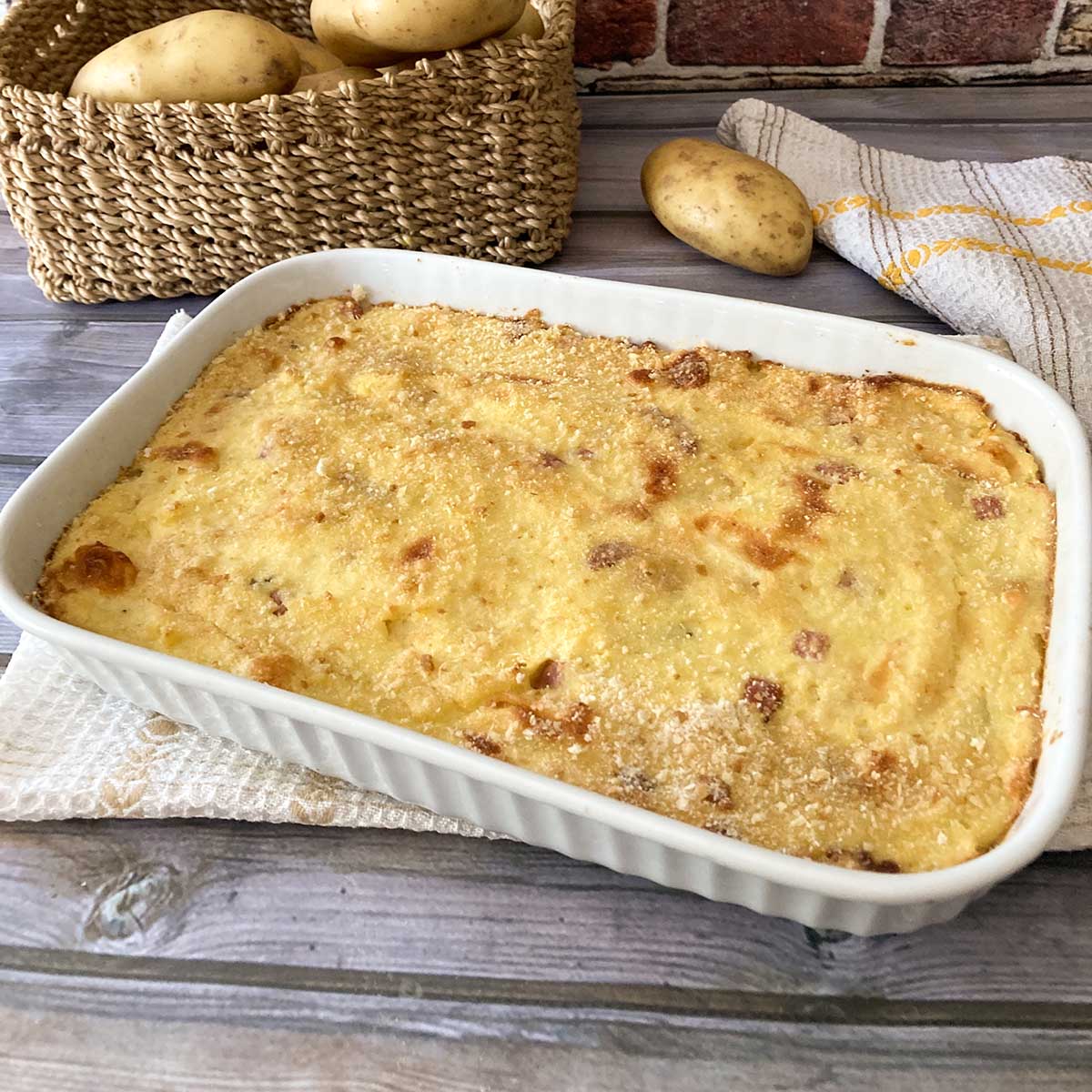 Potato Gateau (Italian Mashed Potato Pie Recipe)