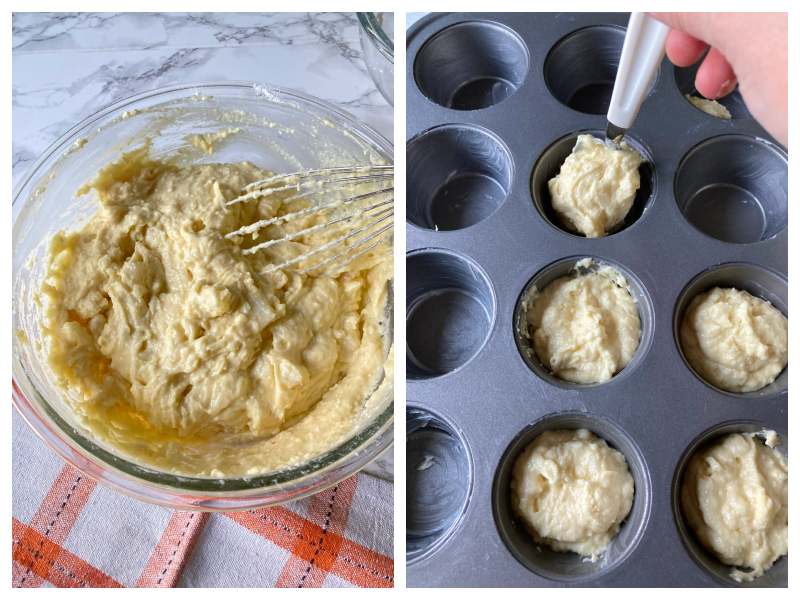 pear and gorgonzola muffins step 5