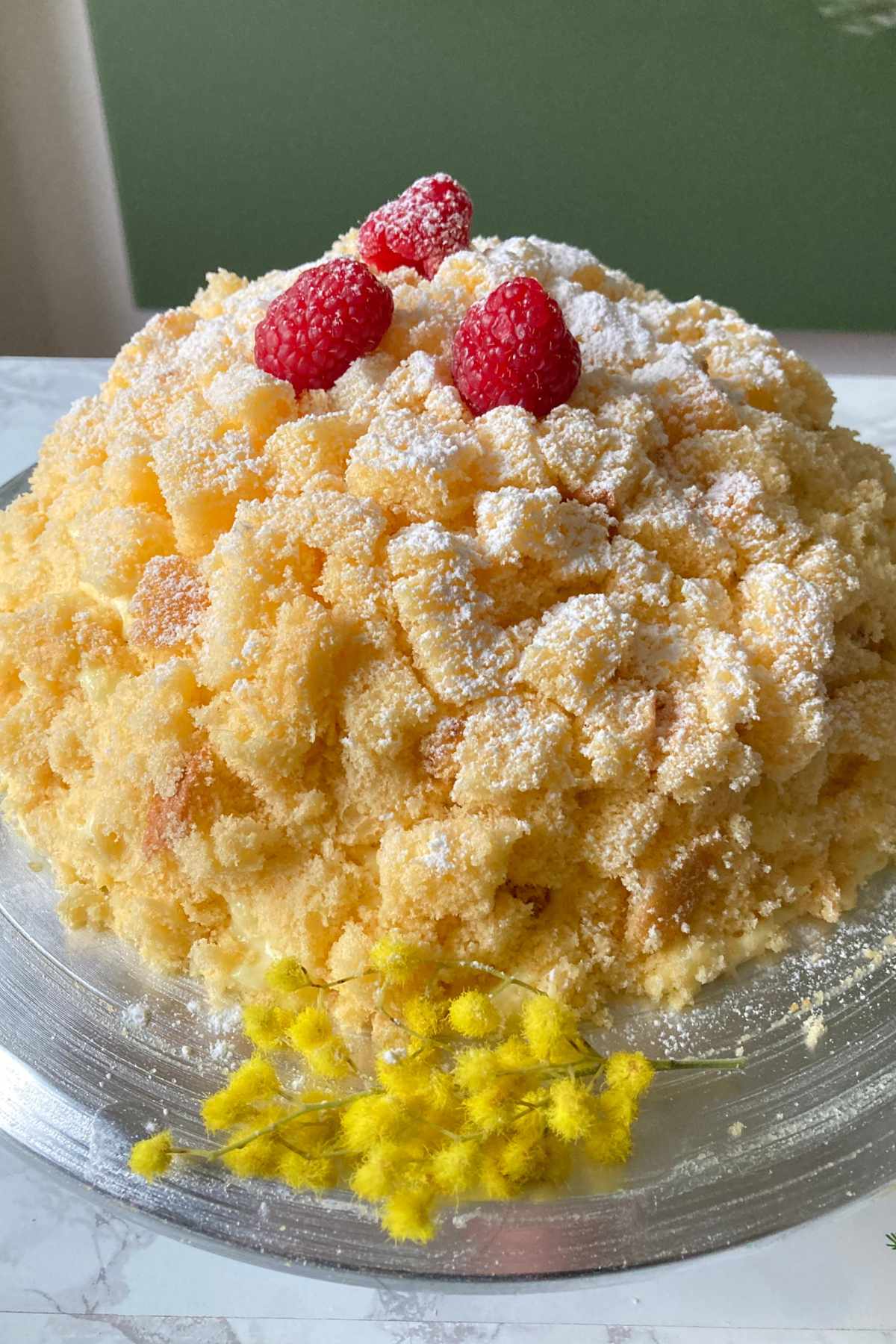 torta mimosa decoration