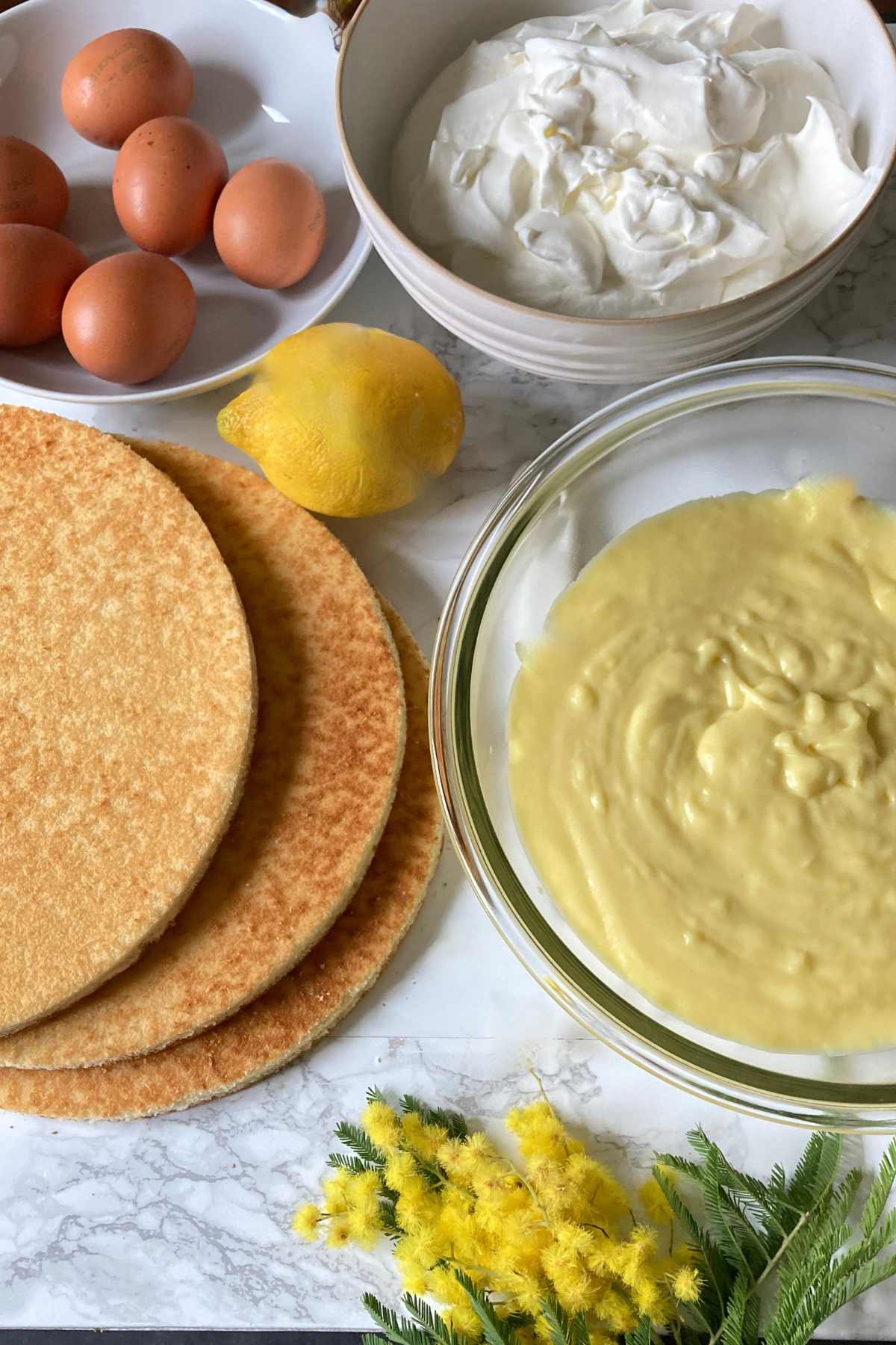 torta mimosa ingredients