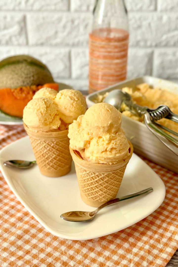 Creamy Fresh Melon Gelato Recipes from Italy