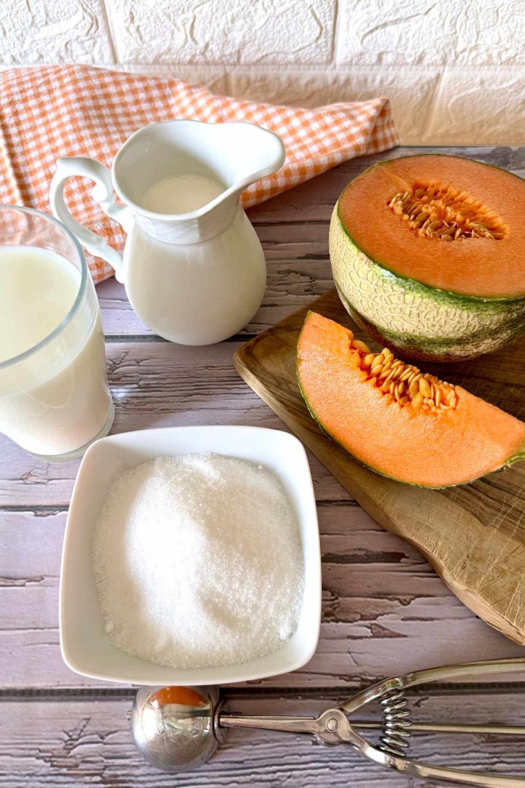 Creamy Fresh Melon Gelato Recipes from Italy