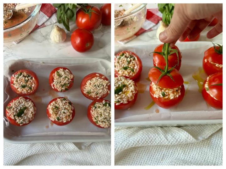 Roman Rice Roman Rice-stuffed Tomatoes (Pomodori al Riso) - Recipes from Italy