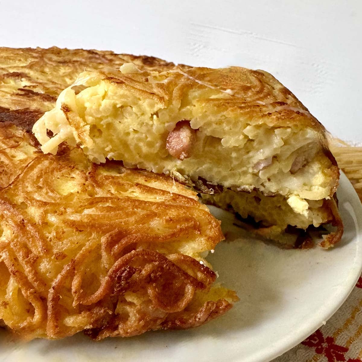Neapolitan Pasta Frittata Recipe (Frittata di Spaghetti)
