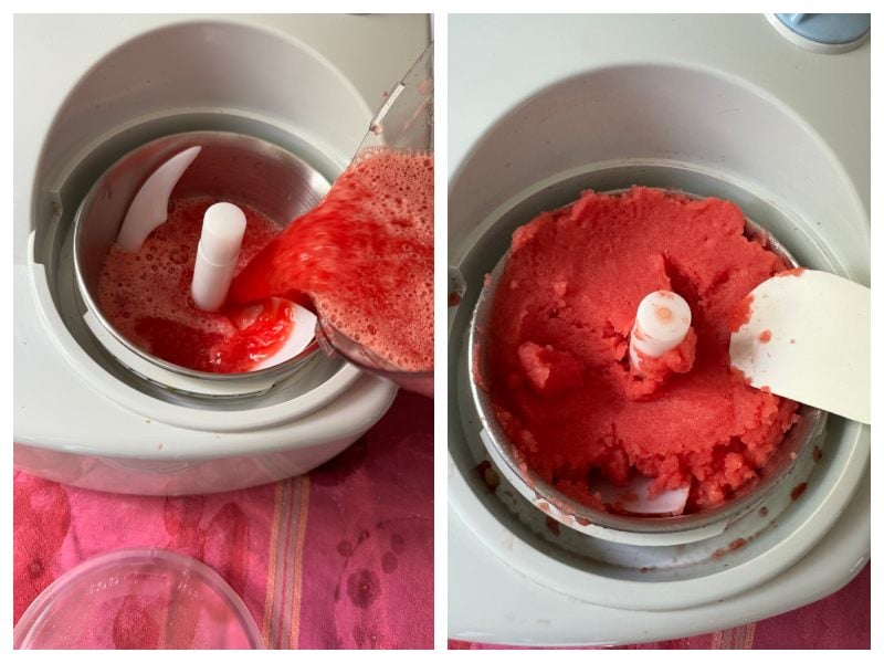 watermelon sorbet recipe with ice cream maker step 5A