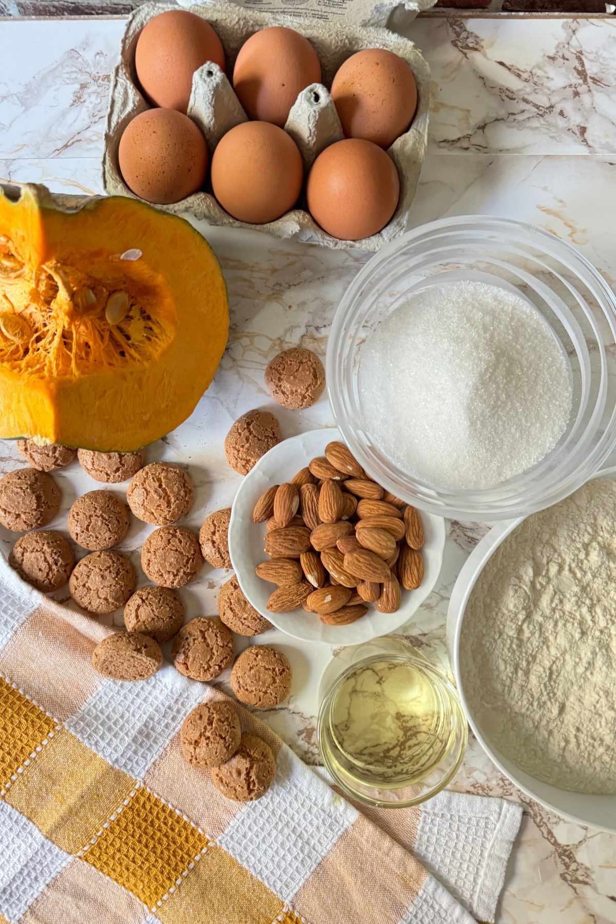 Rustic Italian Pumpkin Cake ingredients