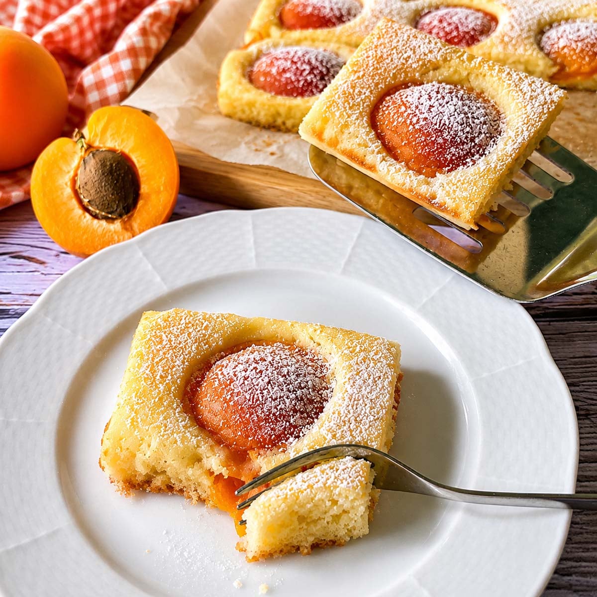 Fresh Apricot Cake Recipe (Soft and Easy Italian Summer Cake)