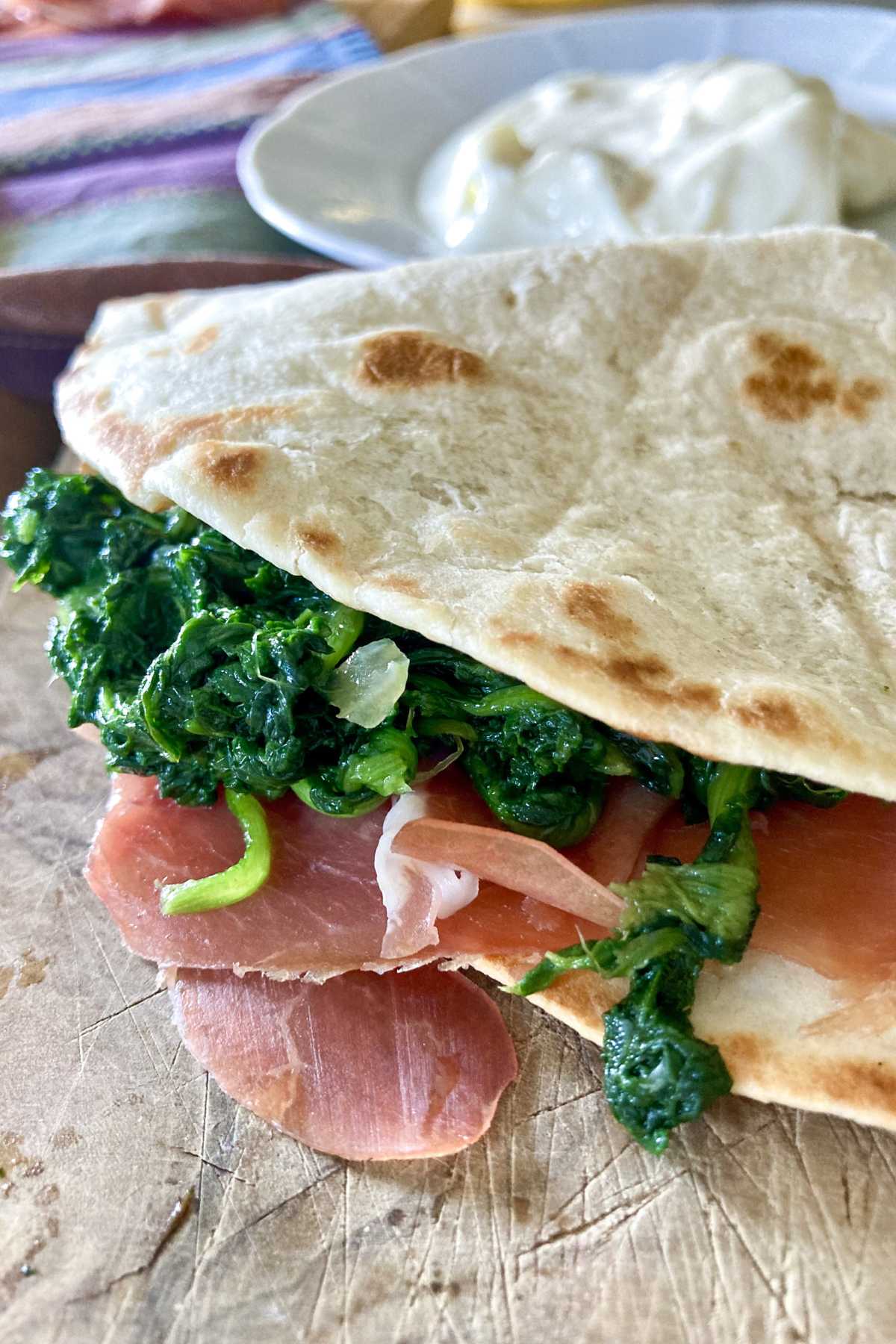 piadina with cold cuts