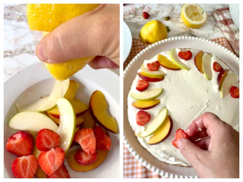 soft fruit tart with yogurt cream step 8