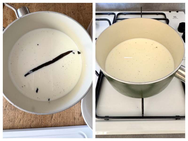 Italian vanilla pudding step 1