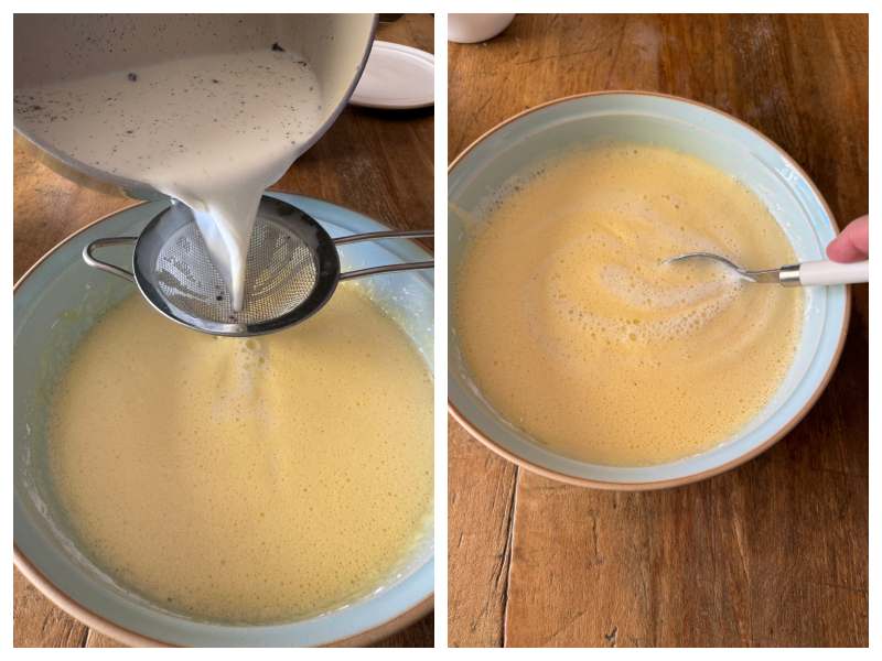 Italian vanilla pudding step 3