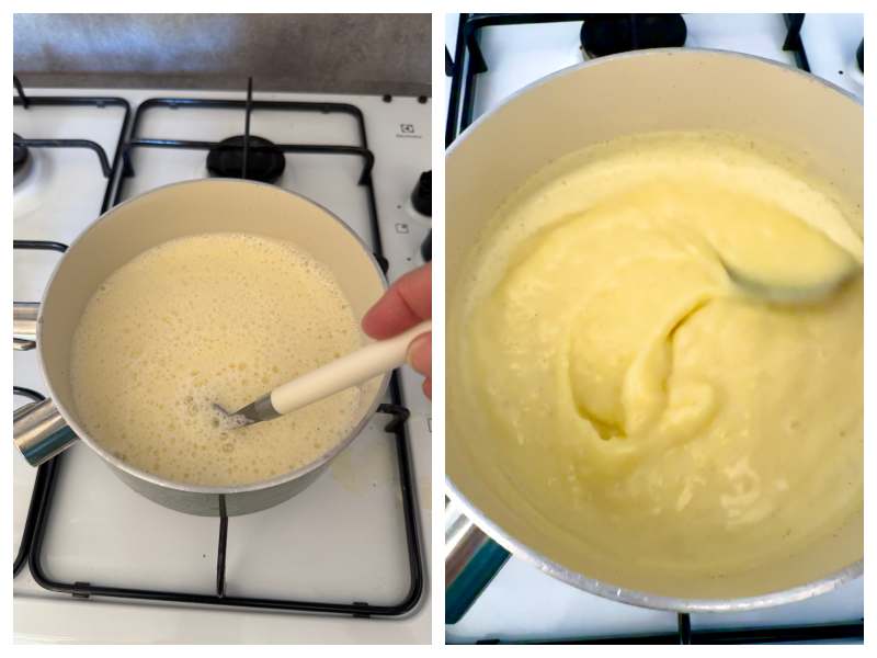 Italian vanilla pudding step 4