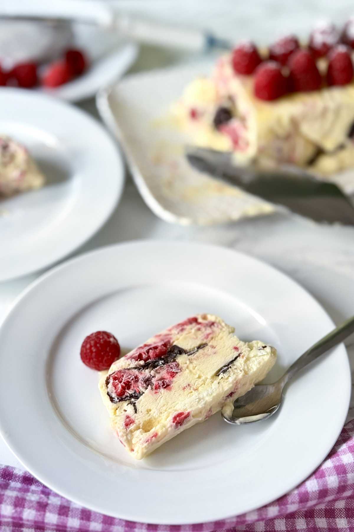 chocolate raspberry semifreddo