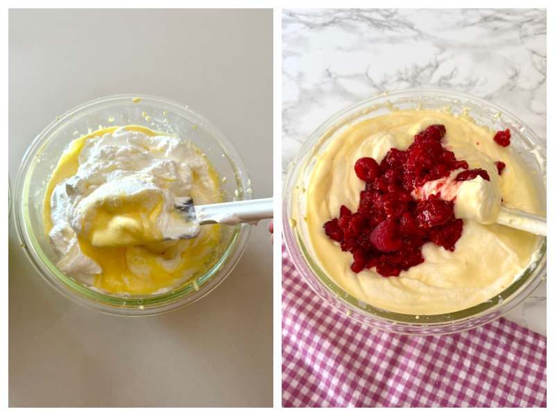 chocolate raspberry semifreddo recipe step 3