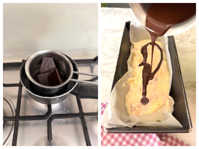 chocolate raspberry semifreddo recipe step 4