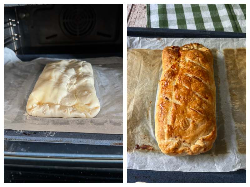 Italian Savory Strudel with Pears, Gorgonzola and Walnuts step 6