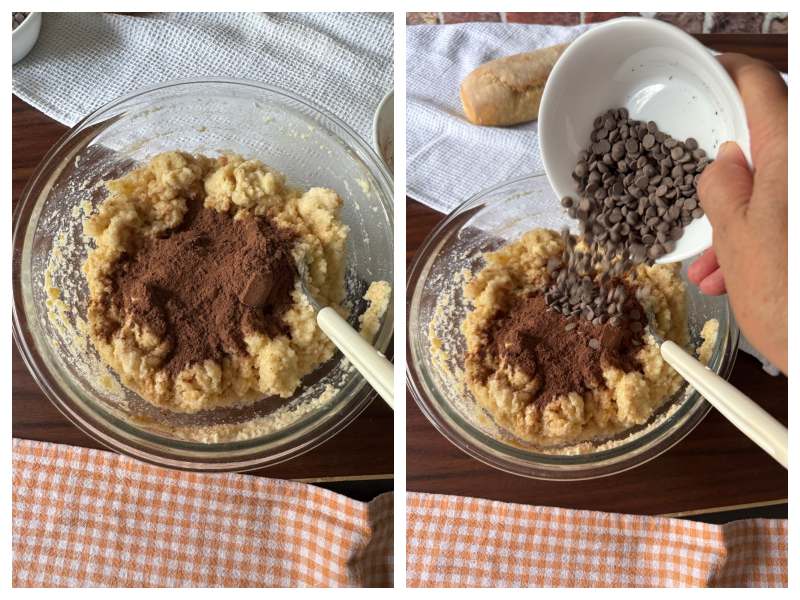 Italian chocolate bread cake step 3
