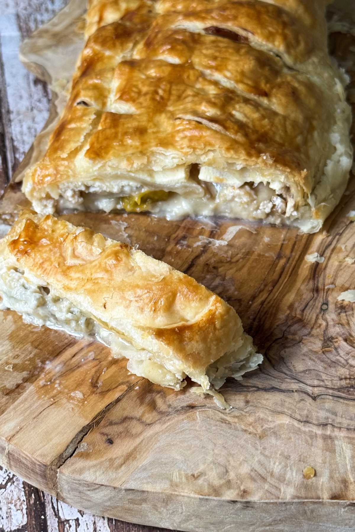Strudel with Pears, Gorgonzola and Walnuts