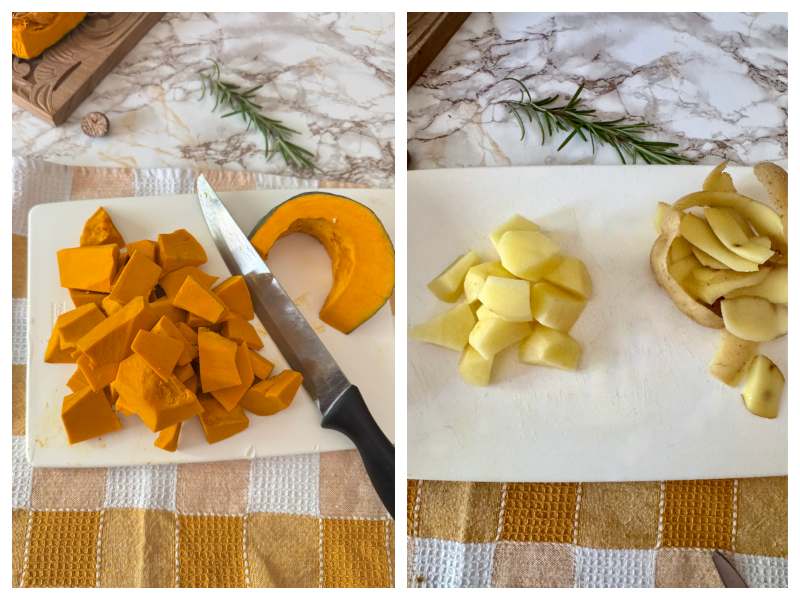Italian pumpkin soup step 1