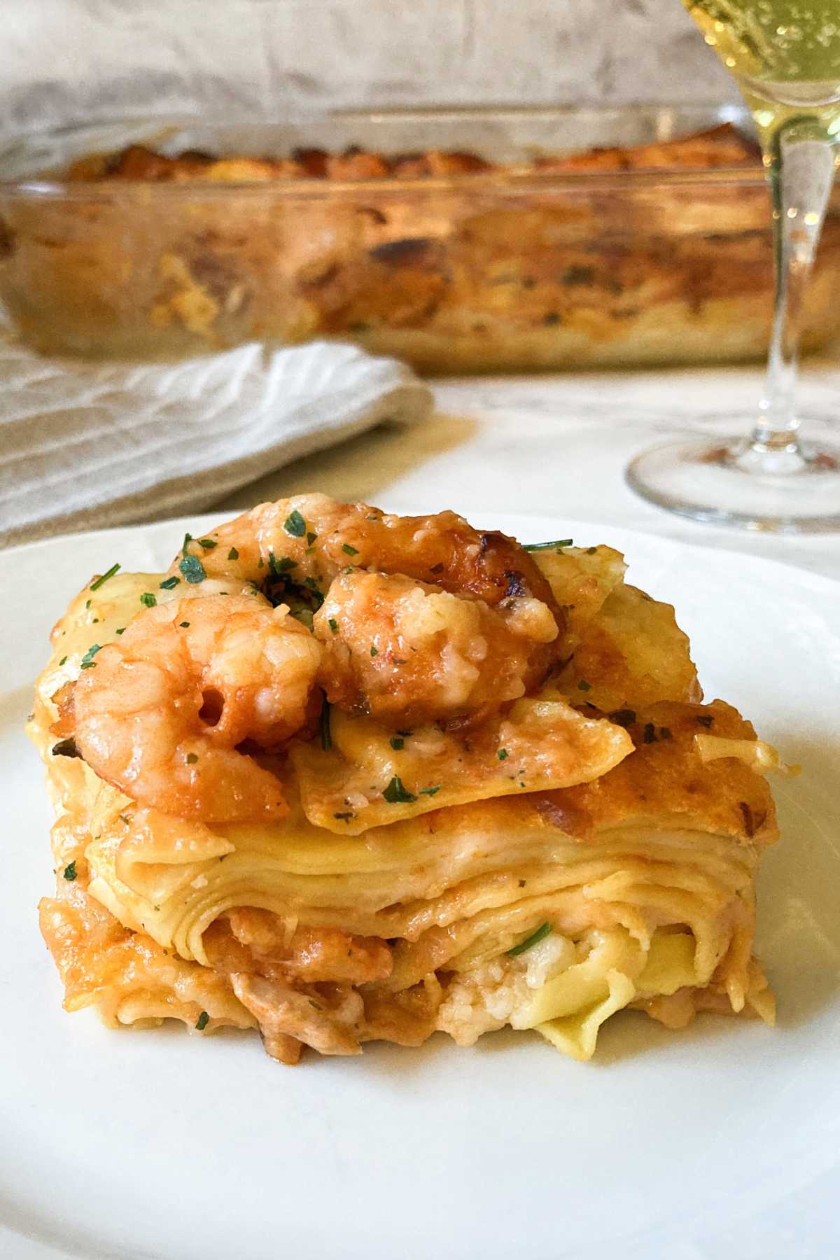 Italian seafood lasagna