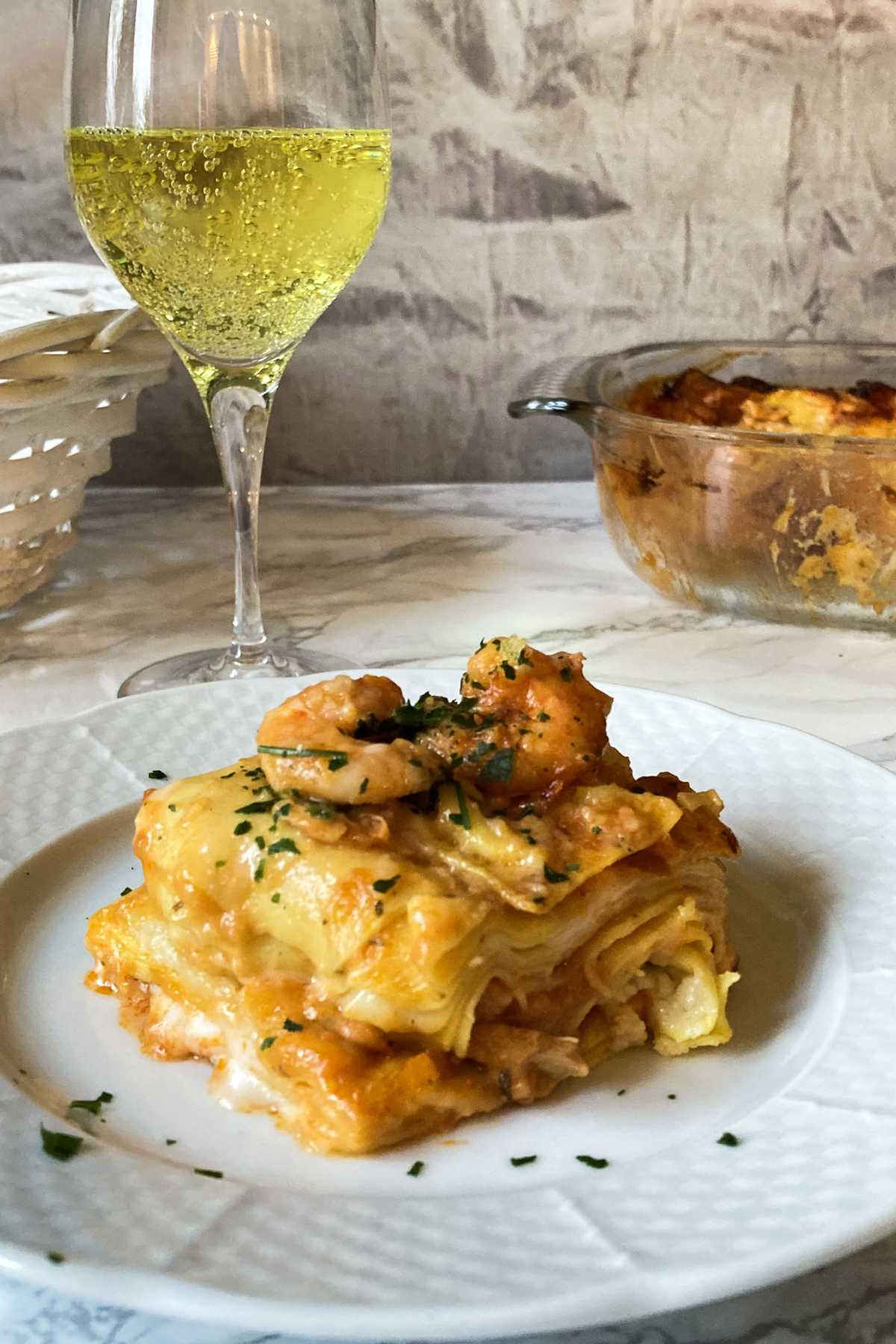 Italian seafood lasagna
